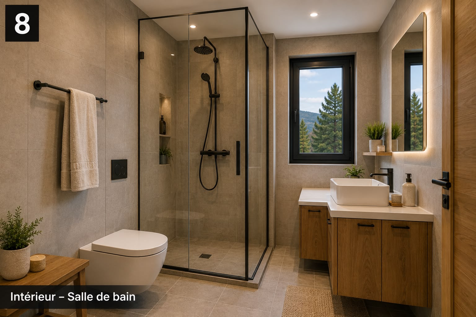Salle de bain moderne